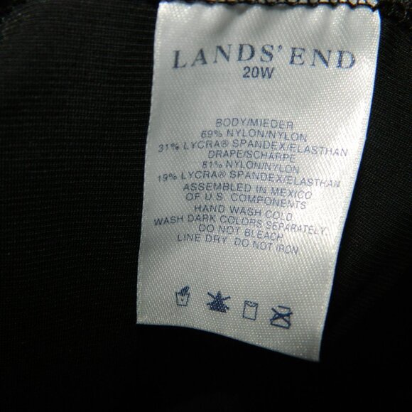 Lands' End Black Swim Dress Size 20W (TT-4) - Picture 5 of 5